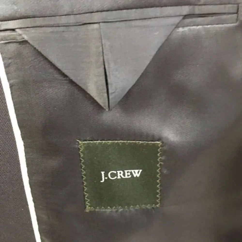 J. Crew Sport Coat Dark Blue 3 Button‎ Lined EUC